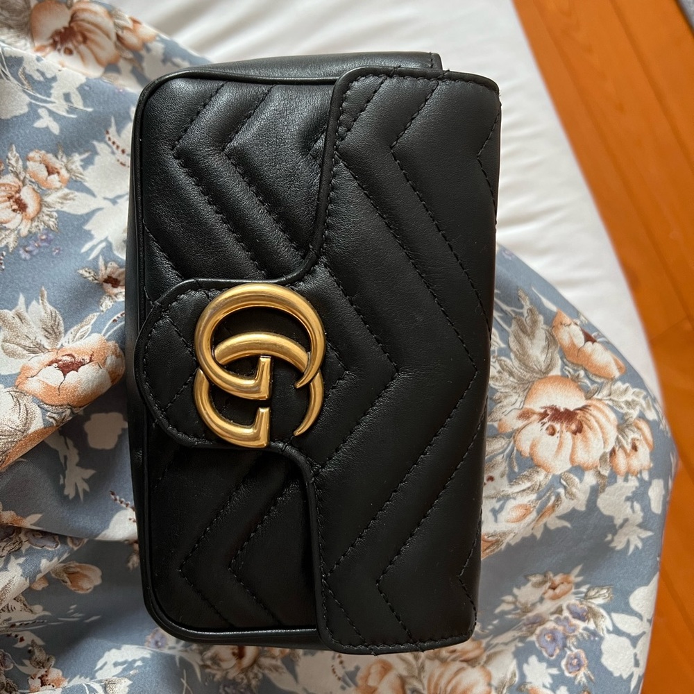 Gucci black super mini marmont bag SOLD ‼️‼️❌